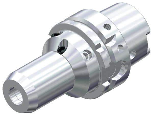 Kennametal - HSK100A Taper Shank, 3/8" Hole Diam, Hydraulic Tool Holder/Chuck - 29.72mm Nose Diam, 88.9mm Projection, 1.22" Clamp Depth, 15,000 RPM, Through Coolant - Exact Tool & Supply