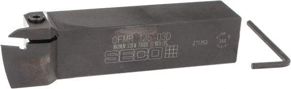 Seco - CFMR, Right Hand Cut, 1-1/4" Shank Height x 1-1/4" Shank Width, Indexable Turning Toolholder - 6" OAL, LC..1603.. Insert Compatibility, Series Multi-Directional Turning (MDT) - Exact Tool & Supply