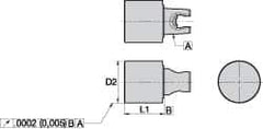 Kennametal - 1.26 Inch Nose Diameter, KM25 Tool Holder Gage Bar - 1.181 Inch Projection - Exact Tool & Supply