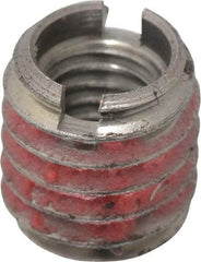 E-Z LOK - M6x1.00 Internal, 3/8-16 External, Metric Coarse, 13/32" Insert Length, Standard Wall Thread Locking Inserts - Stainless Steel, Bright Finish, Grade 303, Use Tool 500-3 - Exact Tool & Supply