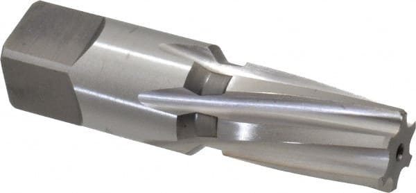 Cleveland - 3/8" Pipe, 0.606" Diam, 0.54" Small End Diam, Straight Shank, 1-1/16" Flute, Taper Pipe Reamer - Exact Tool & Supply