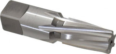 Cleveland - 3/8" Pipe, 0.606" Diam, 0.54" Small End Diam, Straight Shank, 1-1/16" Flute, Taper Pipe Reamer - Exact Tool & Supply