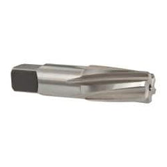 Cleveland - 1/2" Pipe, 3/4" Diam, 0.665" Small End Diam, Straight Shank, 1-3/8" Flute, Taper Pipe Reamer - Exact Tool & Supply