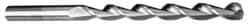 Cleveland - #34 135° Cobalt Jobber Drill - TiAlN Finish, Right Hand Cut, Parabolic Flute, Straight Shank, 2-5/8" OAL, Split Point - Exact Tool & Supply