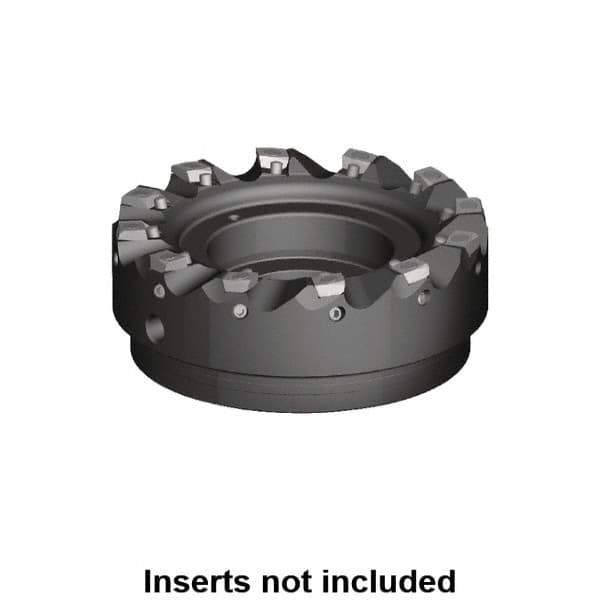 Kennametal - 10 Inserts, 125mm Cut Diam, 40mm Arbor Diam, 1mm Max Depth of Cut, Indexable Square-Shoulder Face Mill - 0/90° Lead Angle, 63mm High, MDHX 1004.. Insert Compatibility, Series Fix-Perfect - Exact Tool & Supply