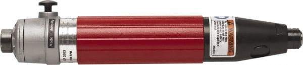 Chicago Pneumatic - 1/4" Bit Holder, 1,100 RPM, Inline Handle Air Screwdriver - 3-1/2 to 38 In/Lb Torque, 1/4" Inlet, 13.8 CFM - Exact Tool & Supply