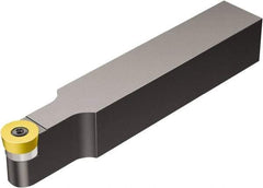Sandvik Coromant - SRDC, Neutral Cut, 25mm Shank Height x 25mm Shank Width, Neutral Rake Indexable Turning Toolholder - 150mm OAL, RCMT 16 06 M0 Insert Compatibility, Series CoroTurn 107 - Exact Tool & Supply
