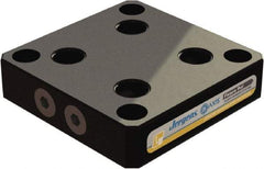 Jergens - 130mm Long x 130mm Wide x 30mm High Aluminum Fixture Plate - 30mm Plate Thickness - Exact Tool & Supply