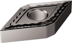 Sandvik Coromant - DNMG441 QM Grade 1105 Carbide Turning Insert - TiAlN2 Finish, 55° Diamond, 1/2" Inscr Circle, 1/4" Thick, 1/64" Corner Radius - Exact Tool & Supply