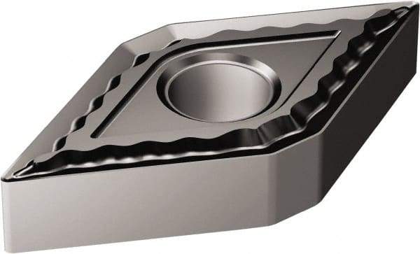 Sandvik Coromant - DNMG432 QM Grade 1105 Carbide Turning Insert - TiAlN Finish, 55° Diamond, 1/2" Inscr Circle, 3/16" Thick, 1/32" Corner Radius - Exact Tool & Supply