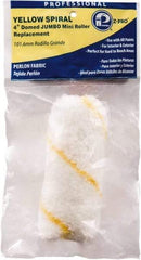 Premier Paint Roller - 1/4" Nap, 4" Wide Paint Roller Cover - Very Smooth Texture, Polyester - Exact Tool & Supply