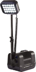 Pelican Products, Inc. - 12 Volt, 24 Watt, Electric, LED Portable Floor Work Light - 13.78" Cord, 1 Head, 1,000 & 2,000 Lumens, 15-3/4" Long x 7.87" Wide x 9.06" High - Exact Tool & Supply