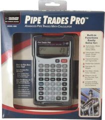 Calculated Industries - 58 Function Pipe Trades Industrial Calculator - 5.6299 Inch Long x 3 Inch Wide - Exact Tool & Supply