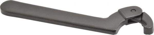 Proto - 3/4" to 2" Capacity, Black Oxide Finish, Adjustable Hook Spanner Wrench - 6-3/8" OAL, 1/8" Hook Pin Height - Exact Tool & Supply