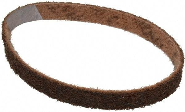 3M - 3/4" Wide x 18" OAL, Aluminum Oxide Abrasive Belt - Aluminum Oxide, Coarse, Nonwoven, Series SC-BS - Exact Tool & Supply