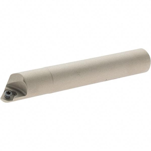 Iscar - 45° Lead Angle, 14.1mm Max Cut Diam, 6mm Min Cut Diam, 4mm Max Depth of Cut, Indexable Chamfer and Angle End Mill - 1 Insert, X/Q/SOMT 06 Insert Style, 80mm Overall Length, Straight Shank - Exact Tool & Supply