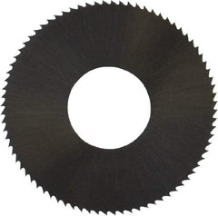 Controx - 1" Diam x 0.008" Blade Thickness x 3/8" Arbor Hole Diam, 80 Tooth Slitting and Slotting Saw - Arbor Connection, Right Hand, Uncoated, High Speed Steel, Concave Ground - Exact Tool & Supply