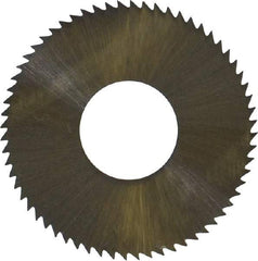 Controx - 1" Diam x 0.014" Blade Thickness x 3/8" Arbor Hole Diam, 64 Tooth Slitting and Slotting Saw - Arbor Connection, Right Hand, Uncoated, High Speed Steel, Concave Ground - Exact Tool & Supply