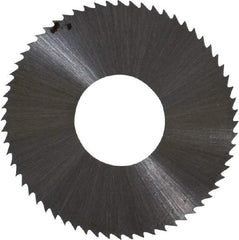 Controx - 1" Diam x 0.0156" Blade Thickness x 3/8" Arbor Hole Diam, 64 Tooth Slitting and Slotting Saw - Arbor Connection, Right Hand, Uncoated, High Speed Steel, Concave Ground - Exact Tool & Supply