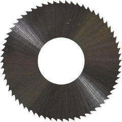 Controx - 1" Diam x 0.018" Blade Thickness x 3/8" Arbor Hole Diam, 64 Tooth Slitting and Slotting Saw - Arbor Connection, Right Hand, Uncoated, High Speed Steel, Concave Ground - Exact Tool & Supply