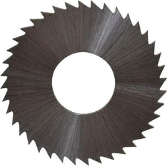 Controx - 1" Diam x 0.0469" Blade Thickness x 3/8" Arbor Hole Diam, 40 Tooth Slitting and Slotting Saw - Arbor Connection, Right Hand, Uncoated, Cobalt, Concave Ground, Contains Keyway - Exact Tool & Supply