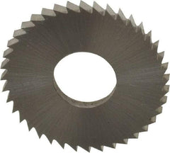 Controx - 1" Diam x 0.0781" Blade Thickness x 3/8" Arbor Hole Diam, 40 Tooth Slitting and Slotting Saw - Arbor Connection, Right Hand, Uncoated, Cobalt, Concave Ground, Contains Keyway - Exact Tool & Supply