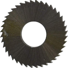 Controx - 1" Diam x 0.0938" Blade Thickness x 3/8" Arbor Hole Diam, 40 Tooth Slitting and Slotting Saw - Arbor Connection, Right Hand, Uncoated, Cobalt, Concave Ground, Contains Keyway - Exact Tool & Supply