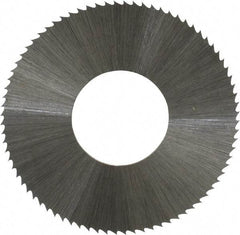Controx - 1-1/4" Diam x 0.014" Blade Thickness x 1/2" Arbor Hole Diam, 80 Tooth Slitting and Slotting Saw - Arbor Connection, Right Hand, Uncoated, High Speed Steel, Concave Ground - Exact Tool & Supply
