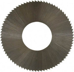 Controx - 1-1/4" Diam x 0.0156" Blade Thickness x 1/2" Arbor Hole Diam, 80 Tooth Slitting and Slotting Saw - Arbor Connection, Right Hand, Uncoated, High Speed Steel, Concave Ground - Exact Tool & Supply