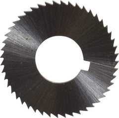 Controx - 1-1/4" Diam x 0.0469" Blade Thickness x 1/2" Arbor Hole Diam, 48 Tooth Slitting and Slotting Saw - Arbor Connection, Right Hand, Uncoated, Cobalt, Concave Ground, Contains Keyway - Exact Tool & Supply