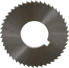 Controx - 1-1/4" Diam x 0.0781" Blade Thickness x 1/2" Arbor Hole Diam, 48 Tooth Slitting and Slotting Saw - Arbor Connection, Right Hand, Uncoated, Cobalt, Concave Ground, Contains Keyway - Exact Tool & Supply