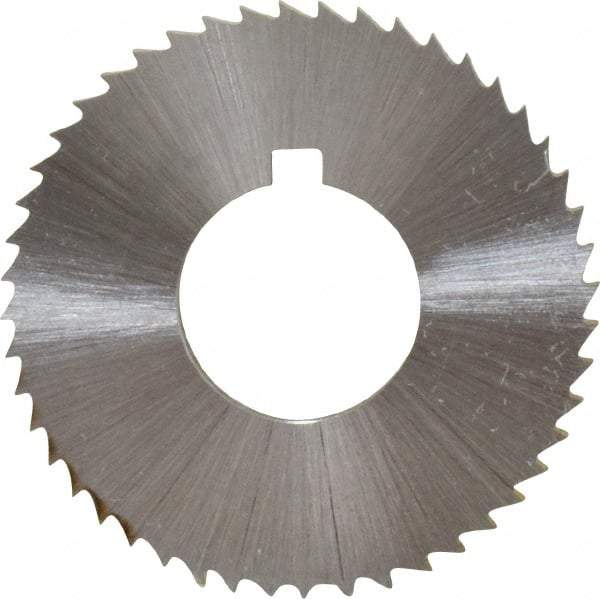 Controx - 1-1/4" Diam x 0.0938" Blade Thickness x 1/2" Arbor Hole Diam, 48 Tooth Slitting and Slotting Saw - Arbor Connection, Right Hand, Uncoated, Cobalt, Concave Ground, Contains Keyway - Exact Tool & Supply
