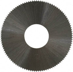 Controx - 1-1/2" Diam x 0.012" Blade Thickness x 1/2" Arbor Hole Diam, 110 Tooth Slitting and Slotting Saw - Arbor Connection, Right Hand, Uncoated, High Speed Steel, Concave Ground - Exact Tool & Supply