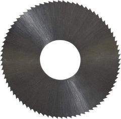 Controx - 1-1/2" Diam x 0.0156" Blade Thickness x 1/2" Arbor Hole Diam, 80 Tooth Slitting and Slotting Saw - Arbor Connection, Right Hand, Uncoated, High Speed Steel, Concave Ground - Exact Tool & Supply