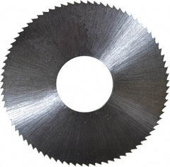 Controx - 1-1/2" Diam x 0.02" Blade Thickness x 1/2" Arbor Hole Diam, 80 Tooth Slitting and Slotting Saw - Arbor Connection, Right Hand, Uncoated, High Speed Steel, Concave Ground - Exact Tool & Supply