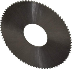 Controx - 1-1/2" Diam x 0.025" Blade Thickness x 1/2" Arbor Hole Diam, 80 Tooth Slitting & Slotting Saw - Arbor Connection, Right Hand, Uncoated, M2 High Speed Steel, Concave Ground - Exact Tool & Supply