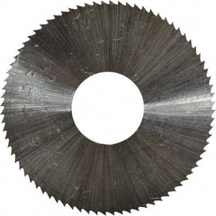 Controx - 1-1/2" Diam x 0.0313" Blade Thickness x 1/2" Arbor Hole Diam, 80 Tooth Slitting & Slotting Saw - Arbor Connection, Right Hand, Uncoated, M2 High Speed Steel, Concave Ground - Exact Tool & Supply