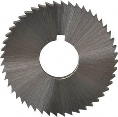 Controx - 1-1/2" Diam x 1/8" Blade Thickness x 1/2" Arbor Hole Diam, 48 Tooth Slitting and Slotting Saw - Arbor Connection, Right Hand, Uncoated, Cobalt, Concave Ground, Contains Keyway - Exact Tool & Supply
