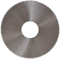 Controx - 1-3/4" Diam x 0.018" Blade Thickness x 1/2" Arbor Hole Diam, 90 Tooth Slitting and Slotting Saw - Arbor Connection, Right Hand, Uncoated, High Speed Steel, Concave Ground - Exact Tool & Supply