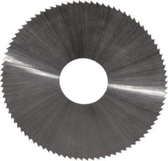 Controx - 1-3/4" Diam x 0.02" Blade Thickness x 1/2" Arbor Hole Diam, 90 Tooth Slitting and Slotting Saw - Arbor Connection, Right Hand, Uncoated, High Speed Steel, Concave Ground - Exact Tool & Supply