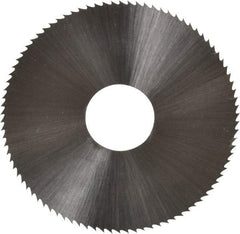 Controx - 1-3/4" Diam x 0.025" Blade Thickness x 1/2" Arbor Hole Diam, 90 Tooth Slitting & Slotting Saw - Arbor Connection, Right Hand, Uncoated, M2 High Speed Steel, Concave Ground - Exact Tool & Supply