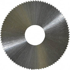 Controx - 1-3/4" Diam x 0.0313" Blade Thickness x 1/2" Arbor Hole Diam, 90 Tooth Slitting & Slotting Saw - Arbor Connection, Right Hand, Uncoated, M2 High Speed Steel, Concave Ground - Exact Tool & Supply
