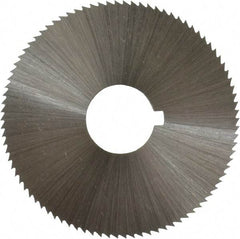 Controx - 1-3/4" Diam x 0.04" Blade Thickness x 1/2" Arbor Hole Diam, 90 Tooth Slitting and Slotting Saw - Arbor Connection, Right Hand, Uncoated, Cobalt, Concave Ground, Contains Keyway - Exact Tool & Supply