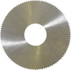 Controx - 2" Diam x 0.025" Blade Thickness x 5/8" Arbor Hole Diam, 100 Tooth Slitting & Slotting Saw - Arbor Connection, Right Hand, Uncoated, M2 High Speed Steel, Concave Ground - Exact Tool & Supply