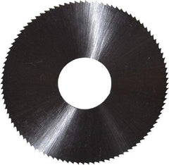 Controx - 2" Diam x 0.0313" Blade Thickness x 5/8" Arbor Hole Diam, 100 Tooth Slitting & Slotting Saw - Arbor Connection, Right Hand, Uncoated, M2 High Speed Steel, Concave Ground - Exact Tool & Supply