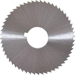 Controx - 2" Diam x 0.04" Blade Thickness x 5/8" Arbor Hole Diam, 100 Tooth Slitting and Slotting Saw - Arbor Connection, Right Hand, Uncoated, Cobalt, Concave Ground, Contains Keyway - Exact Tool & Supply