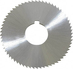Controx - 2" Diam x 0.0469" Blade Thickness x 5/8" Arbor Hole Diam, 64 Tooth Slitting and Slotting Saw - Arbor Connection, Right Hand, Uncoated, Cobalt, Concave Ground, Contains Keyway - Exact Tool & Supply