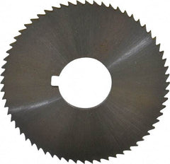 Controx - 2" Diam x 0.0781" Blade Thickness x 5/8" Arbor Hole Diam, 64 Tooth Slitting and Slotting Saw - Arbor Connection, Right Hand, Uncoated, Cobalt, Concave Ground, Contains Keyway - Exact Tool & Supply
