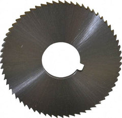 Controx - 2" Diam x 1/8" Blade Thickness x 5/8" Arbor Hole Diam, 64 Tooth Slitting and Slotting Saw - Arbor Connection, Right Hand, Uncoated, Cobalt, Concave Ground, Contains Keyway - Exact Tool & Supply