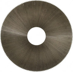 Controx - 2-1/2" Diam x 0.01" Blade Thickness x 5/8" Arbor Hole Diam, 160 Tooth Slitting and Slotting Saw - Arbor Connection, Right Hand, Uncoated, High Speed Steel, Concave Ground - Exact Tool & Supply